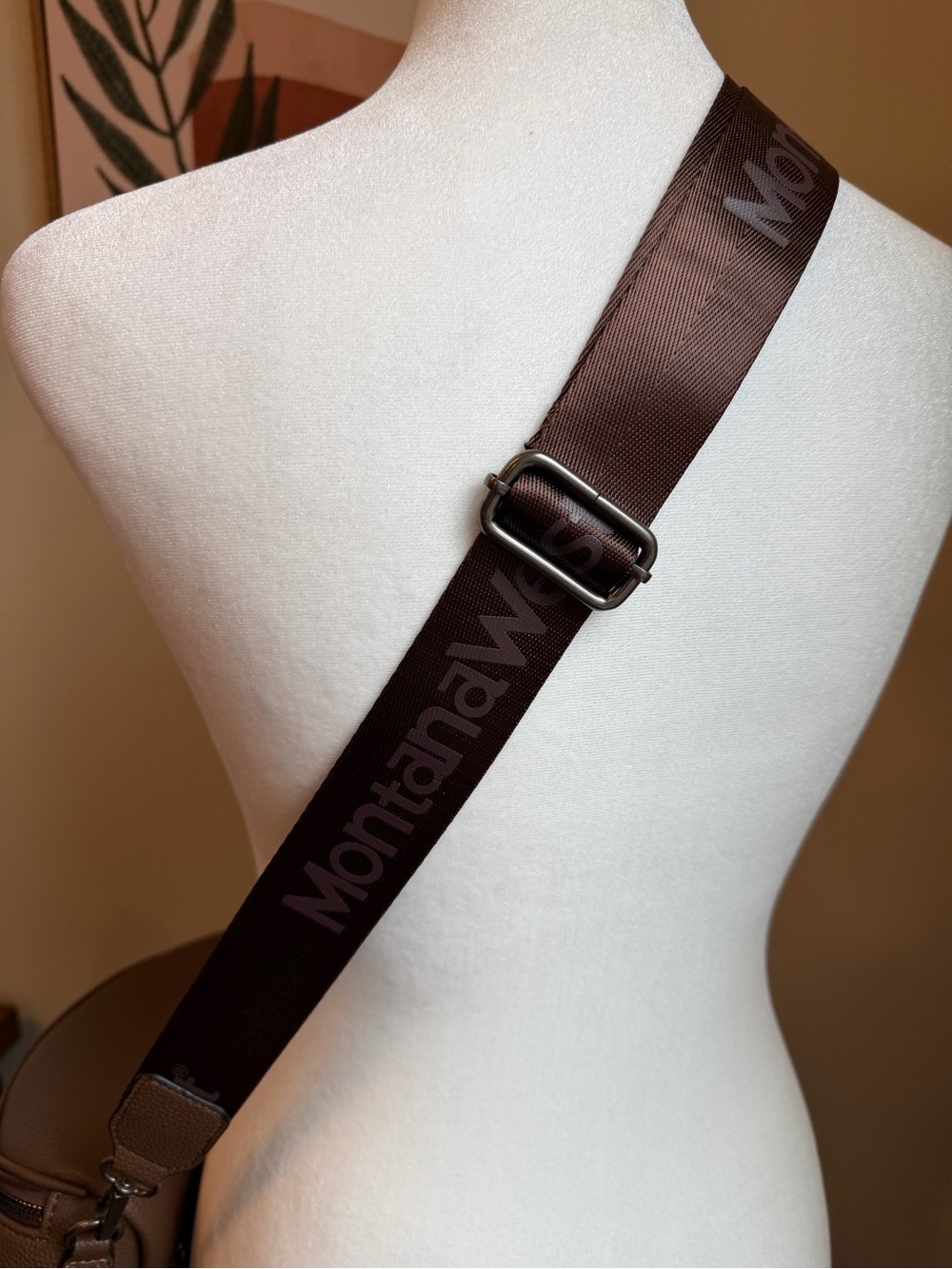 🤎Montana West Leather Brown Crossbody Bag. Like new/ NWOT - Picture 14 of 15